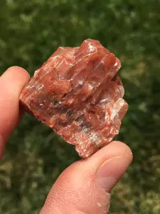 New Moon Beginnings Raw Red Calcite Crystal - Natural Form, Light Pink Color, Ideal for Spiritual and Meditative Use
