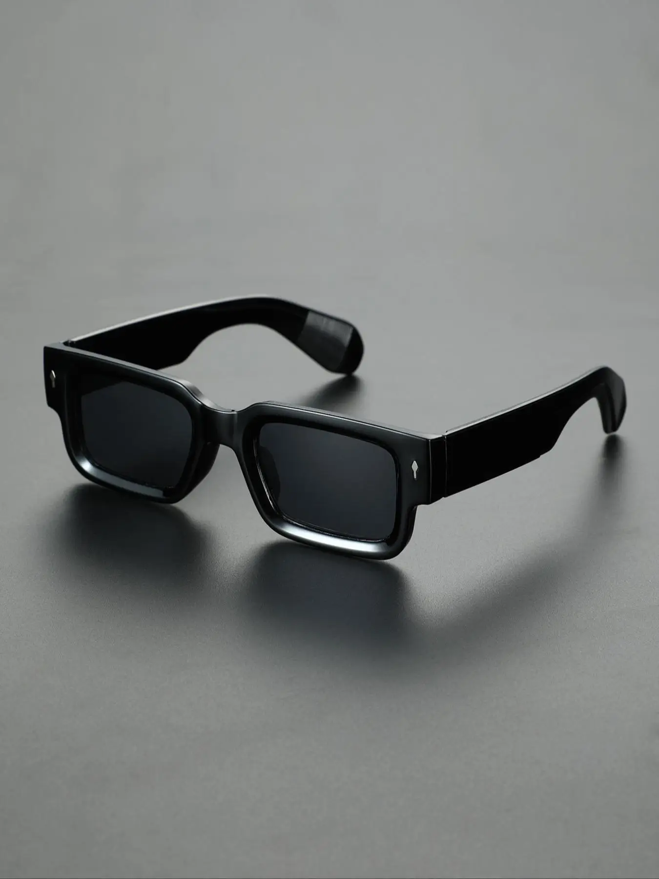 Men's Square Frame Sunglasses, Trendy Casual Sunglasses for Everyday Use, Fashion Accessories for Outdoor Activities, Square Frames Sunglasses