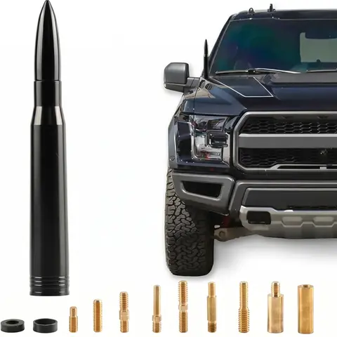 Sturdy Forged & Aluminum Antenna Replacement Parts, Automotive Truck Accessories, Compatible with Ford, Dodge, Chevrolet, GMC, Jeep, Toyota Trucks, Available in Multiple Colors