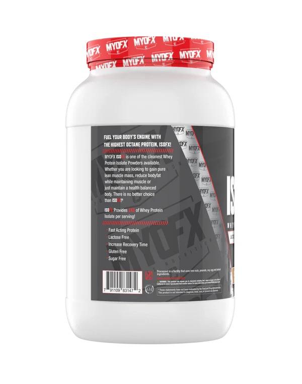 Myofx Iso Fx Cinnamon Roll Protein Powder 100% Whey Isolate Non-GMO Lactose Free Gluten Free with 5g BCAA per Serving High-Quality Protein for Muscle Recovery