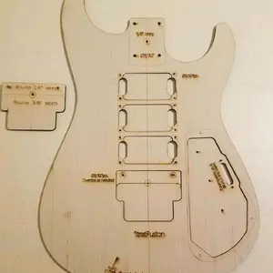 Custom Hybrid StratFusion Style Guitar Body Template 4strat Neck Orig Floyd Rose