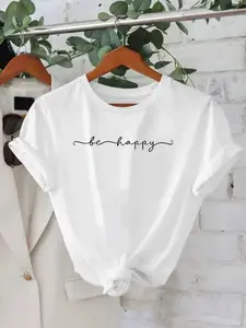 Women's Soft Pink T-Shirt - Pastel Pink Crewneck Top for Everyday & Party Wear - Breathable Cotton Tee - Loose Fit Casual Shirt - Machine Washable Summer Outfit Essential, Comfortable Daily Wear, Simple Design, Lightweight Fabric, Short Sleeve Shirt