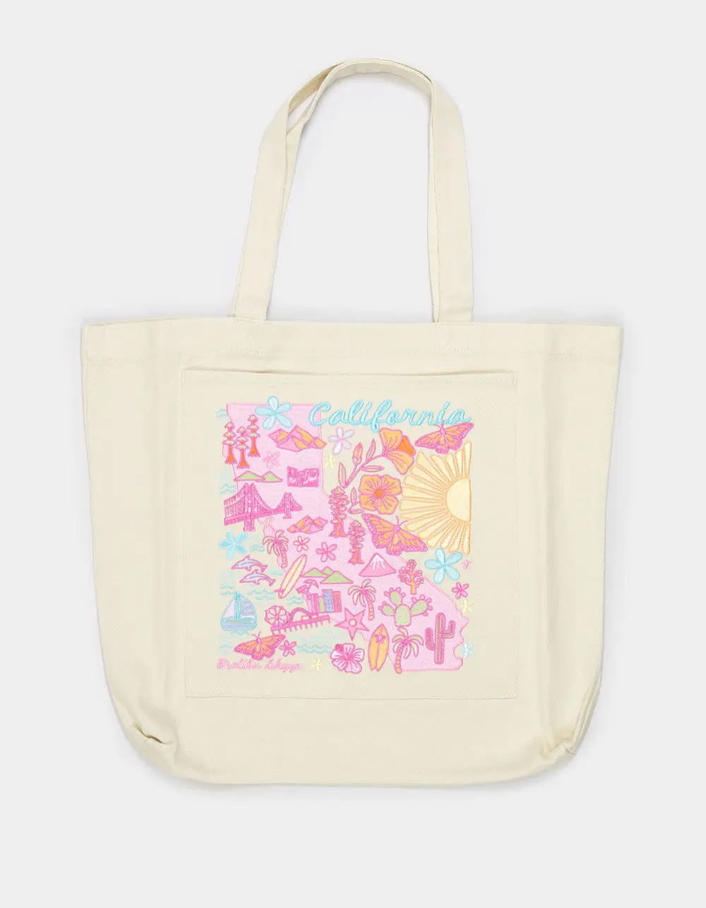MALIBU SKYYE  Womens California Tote Bag, Natural