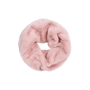 Faux Fur Infinity Scarf - Soft Pink Faux Fur Material, Unique Infinity Design, Ideal for Gift Giving and Comfort
