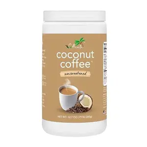 CAcafe Coconut Coffee Unsweetened, Coconut Infused Colombian Coffee, No Added Sugar, Creamy Drink Mix, Make Iced or Hot, Packed with Antioxidants, Natural Energy and Stress Relief (12.07oz)