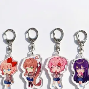 DDLC Anime Acrylic Keychain, Doki Doki Literature Club Bag Charm