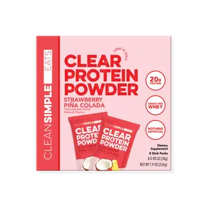 Clear Protein Powder: Strawberry Pina Colada (8 Single Serving Packs) Clear Protein Powder: Strawberry Pina Colada (8 Single Serving Packs)