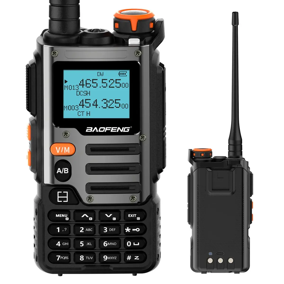 Baofeng K68 Tri-band Handheld Walkie Talkies, Rechargeable Walkie Talkies, 6W Two Way Ham Radio, UHF/VHF/1.25M/NOAA/FM/Air Multi Band 999CH Receiver, Portable Walkie Talkie