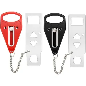 Portable 2Pack Door Lock - Extra Security Lock for Additional Privacy & Safety, Prevent Unauthorized Entry, Ideal for Travel Home Bedroom Hotel Apartment Airbnb