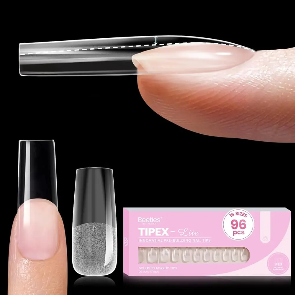 Long Square 【Only Tips】16Sizes 96Pcs