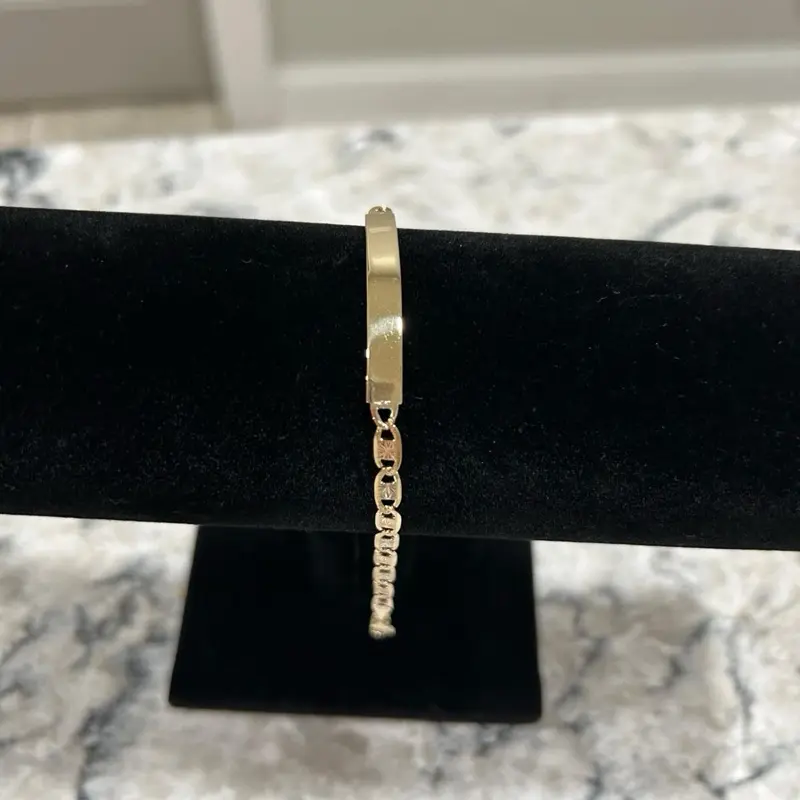 Esclava en oro 14K talla 7.5”