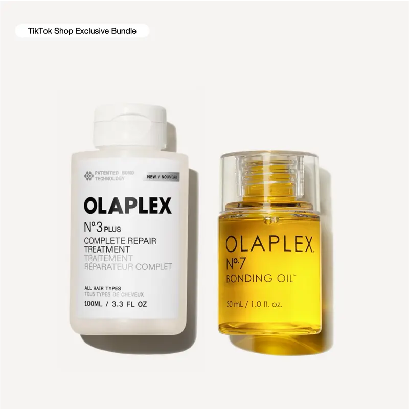 OLAPLEX Strength + Shine Duo - Nº.3PLUS Repair Treatment + Nº.7 Bonding Oil for Damaged Hair
