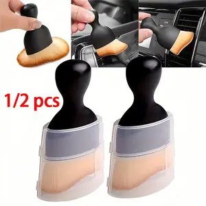 Car Interior Cleaning Brush Tool with Cover, Soft Bristles Detailing Brush for Office Car, No Scratch, Perfect for Car Details, Car Detailing Brushes, Car Cleaning Supplies
