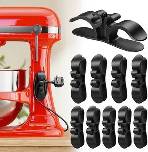 Cord Organizer for Appliances Upgraded Kitchen Cord Keeper with 3M Glue & TPR Silicone for Air Fryer Coffee Maker Blender Pressure Cooker Toaster
