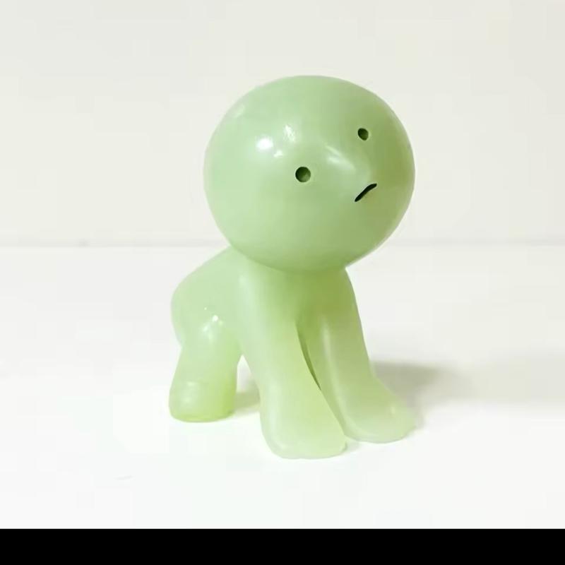 SMISKI lIVING Series Noctilucent Green Doll Blind Box Action Figures Decoration Model Toy Fans Children Gifts Random 1Pcs