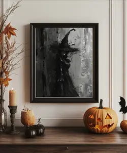 Dark Witch Halloween Decor Home Decor Unframed 8x10 Premium Matte Art Print Artistic Room Decoration Wall Photo Poster