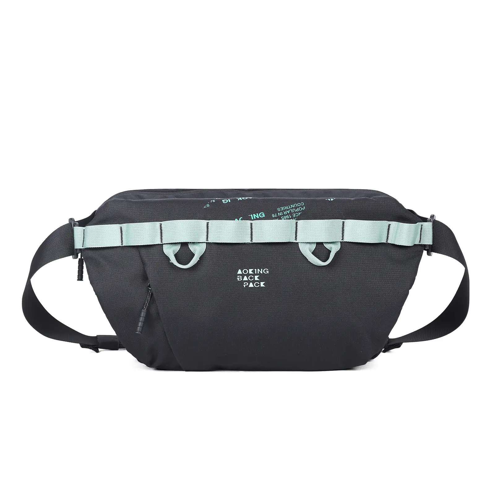 AOKING Unisex Solid Casual Waterproof Fanny Pack - Belt Bag with Phone Holder for Running, Travel
