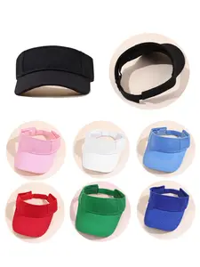 Solid Color Sports Visor Hat, Adjustable Sun Top Hat, Adjustable Sun Cap, Visor for Tennis Baseball Golf Athletic Cycling Running, Sports Outdoor Hats, Fashion Accessories for Women & Men