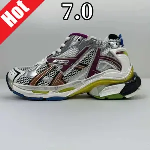 luxury trendy  dad shoes high quality 1.0 Runner chunky  trainers for men and women designer height increasing couples' lace up shoes casual 7.0 worn-out style trainers multiple color sneakers