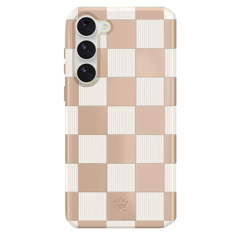 Velvet Caviar Nude Vibe Checker Samsung Case - Shockproof Protective High Quality Cute & Stylish Samsung Phone Cases