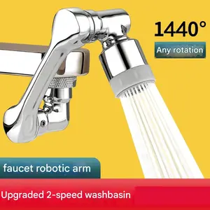 360° Rotating Sink Faucet Extender, Splash-Proof Bathroom Spout, Durable Design, Easy Installation, Ideal for Kitchen & Bathrooms