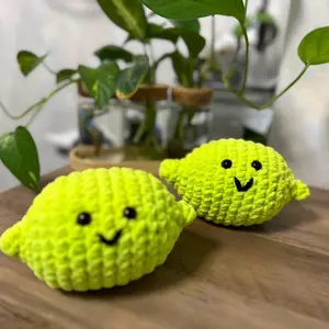 Lime crochet handmade amigurumi cutie plushie