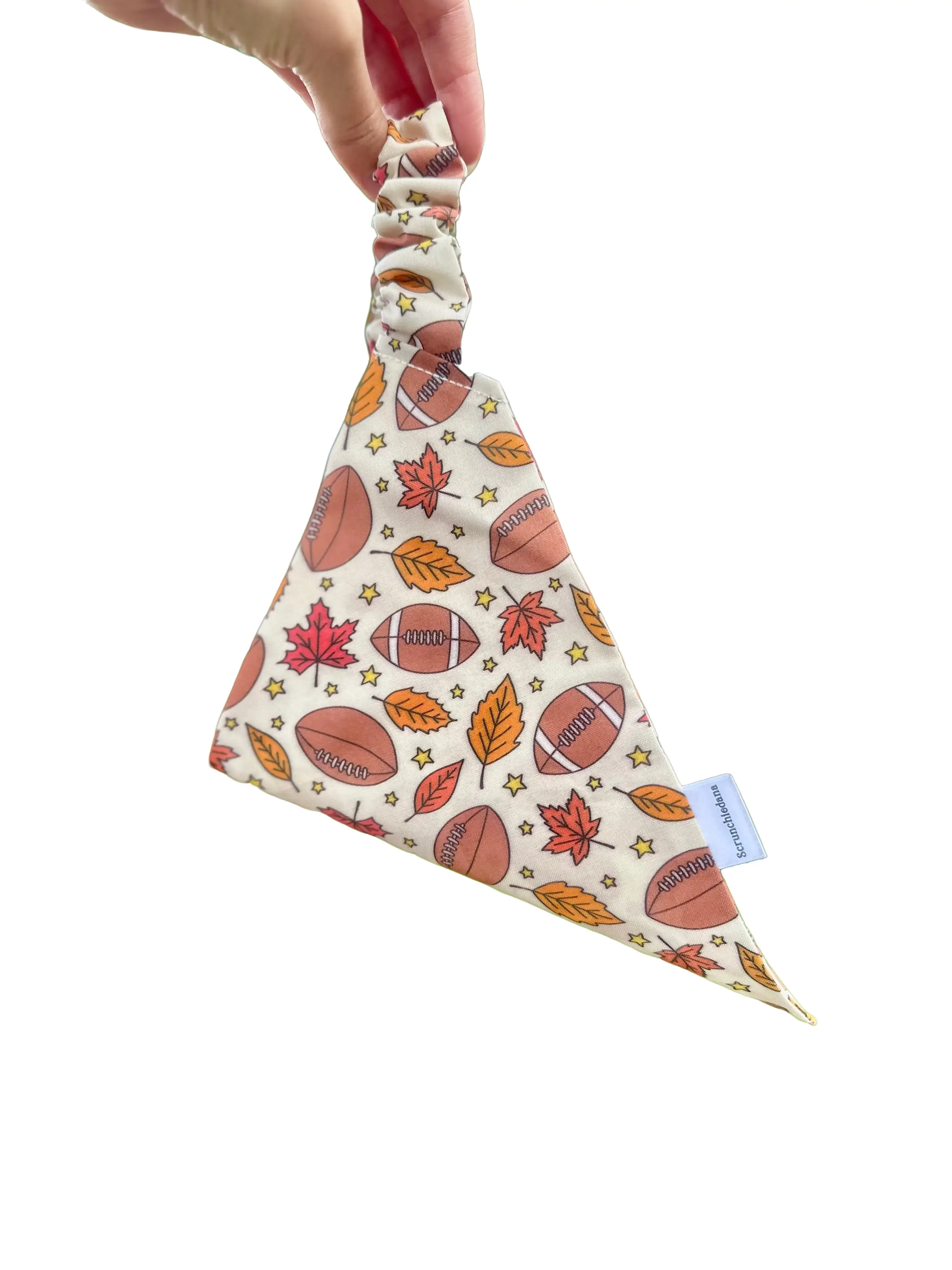 Tailgate Szn Scrunchiedana,dog scrunchie, elastic dog bandana, user friendly dog bandana, dog accessory, slip on dog bandana, stretchy, fashionable