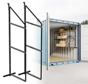 Container Shelving Bracket for Shipping Container - 2PCS Organiser Hanger magnetic  cabinet latch Hangable Hanging Hook Steel