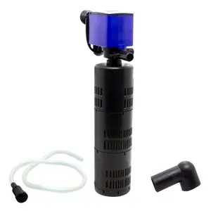 Aqua Dream 3-in-1 Aquarium Internal Filter Water Pump, 475 GPH, Yellow, Tri-Function Circulate & Aerate, Energy-Efficient Quiet Operation