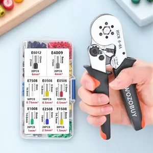 Multifunctional Crimping Tool Set 0.25-10mm² Anti-Slip Industrial Grade for Auto Electrical Repair