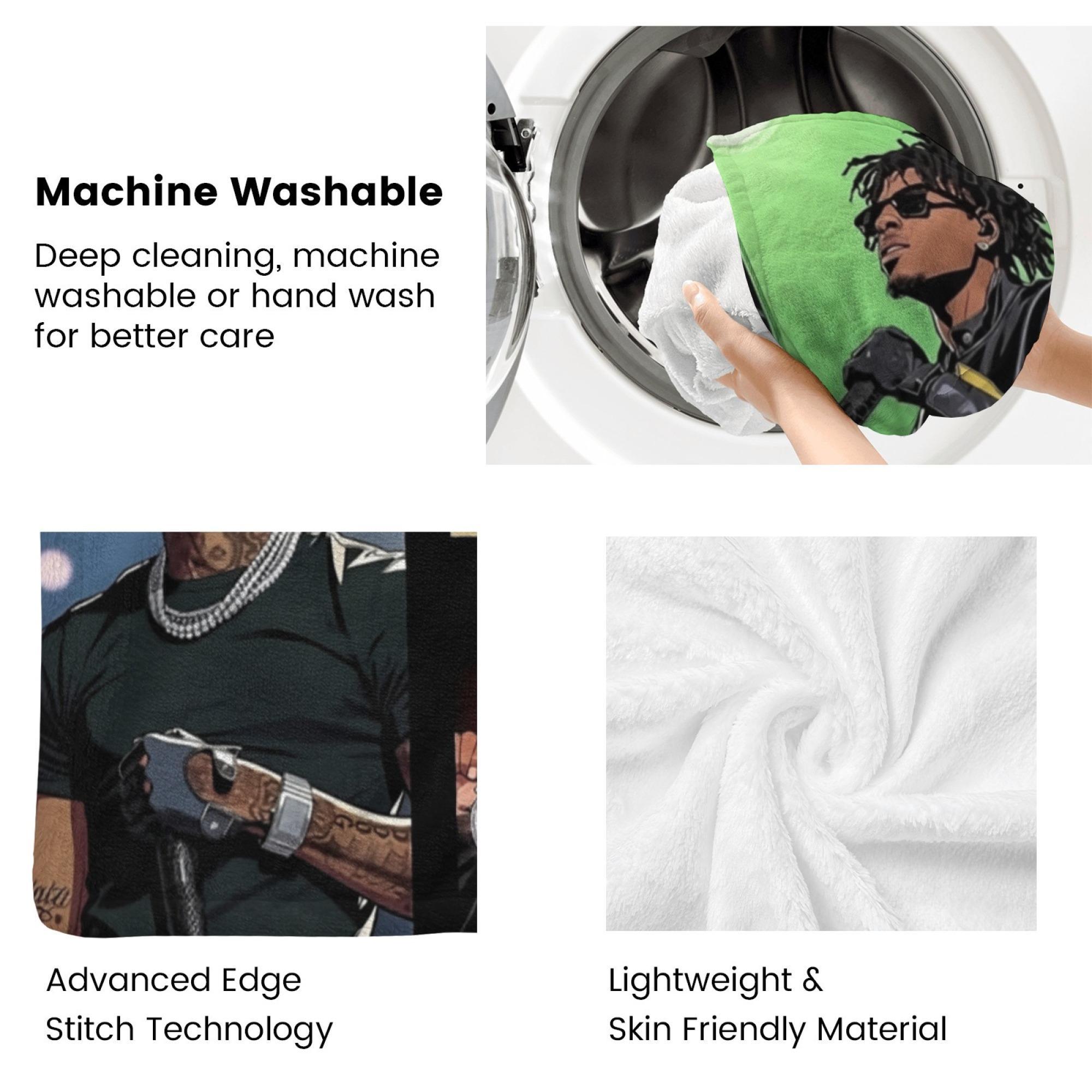 Never Broke Again Collage Flannel Blanket Hip-Hop Throw with YoungBoy Collage & "Never Broke Again" Logo – Ultra-Soft, Cozy, Perfect for Rap Fans, Bedroom Decor, Streetwear Aesthetic and Gifting to Hip-Hop Enthusiasts.