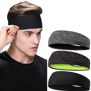 Sweatband for Men Women Elastic Sport Hairbands Head Band Yoga Headbands Headwear Headwrap Sports Hair Accessories Safety Band