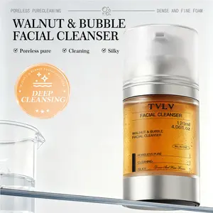 Walnut & Bubble Facial Cleanser - Gentle Exfoliation & Deep Cleansing for Refreshed, Poreless Skin