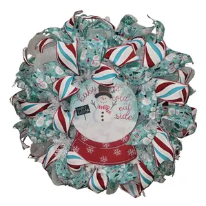 Snowman Door Wreath, Christmas Wreaths, Christmas Decoration, Snowman Decoration for Home, Christmas Door Decoration, Snowman Christmas Gift