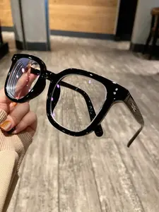 Black Warrior Series Blue Light Blocking Frames Eyeglasses Retro Clear View for Eye Protection Computer Gaming Stylish Lightweight Eyewear