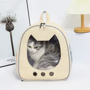 Pet Supplies Cat Backpack - New Space-Style Transparent Cat Carrier - Large Space, Comfortable & Breathable Design - Secure Travel Backpack for Cats & Small Dogs - Ideal for Outdoor Adventures & Vet Visits