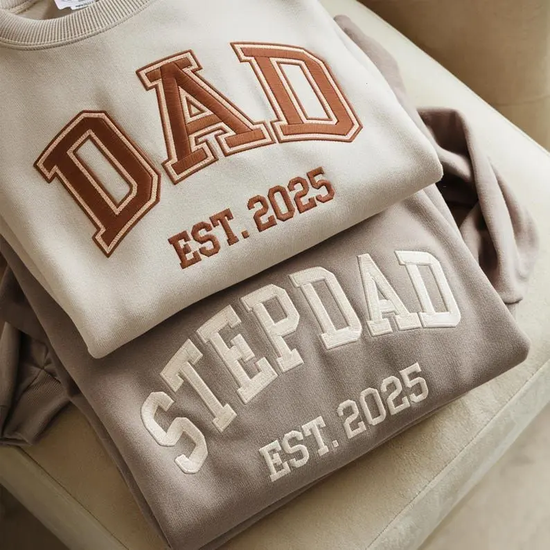 Personalized Dad Embroidered Sweatshirt, Custom Name Sweatshirt with Kids’ Names, Father’s Day Gift, Birthday Gift for Dad, Cozy Dad Sweater