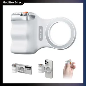 Magnetic Phone Camera Grip with Wireless Shutter DSLR-Style Handle for iOS & Android, 1/4" Screw, Ergonomic Design, Perfect for Vlogging, Selfies, Steady Shots