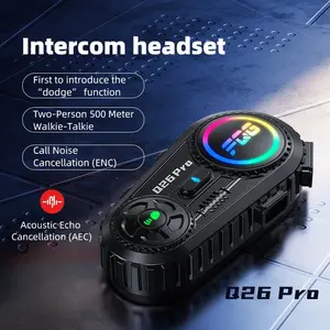 MIDOLA 300-500M Two-Way Intercom Bluetooth Headset 10M Transmission 1000mAh 240H Standby 18H Talk 15H Intercom 20H Music Play Mix Audio AI Voice Assistant Split Mount Auto Answering Multi Language Customizable