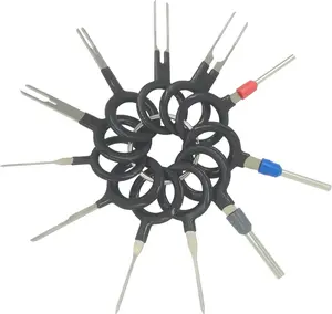 Auto Terminals Removal Key Tool Electrical Wiring Connector Release Pin(11 Pieces No Duplicate)
