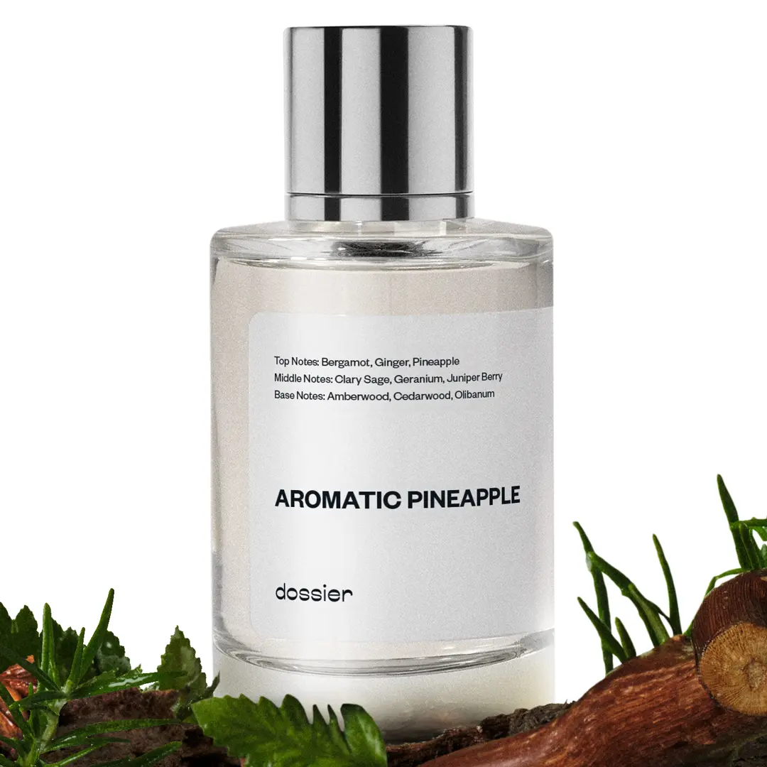 Aromatic Pineapple, Dossier, Men Perfume, 50ml-100ml, Eau de Parfum, Pineapple, Ginger, Bergamot, Cedarwood, Amberwood