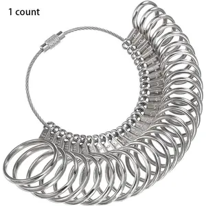 Stainless Steel Ring Size Measuring Tool, Sturdy & Durable Ring Size Measuring Tool, Hand Measuring Tool for Jewelry Making, Jewellery