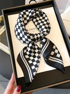 Women's Fashionable Plaid Pattern Scarf, Checkered Scarf, Casual Soft Comfortable Shawl for Daily Wear, Fashion Accessories for Women & Girls