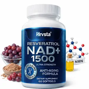 NAD Supplement, 1500mg - Liposomal NAD+ Supplement with Resveratrol, NAD Plus Boosting - Support Cellular Health, Stamina & Healthy Aging - Ultra Strength Capsules, USA Made