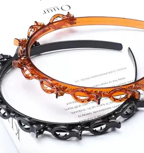 Cute Hair Clip Decor Hairband, NoveltyMultifunction Hair Hoop with Clips, FashionableHair Accessories for Women, MinimalistHeadwear, Trendy Hair Hoop,mothers daygift,mothers day gift ideas
