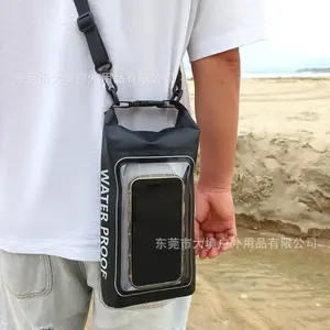 Outdoor oblique span bag 2-in-1 touch screen mobile phone waterproof bag waterproof bag, swimming waterproof bag