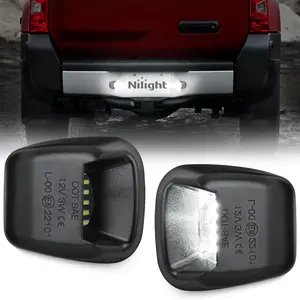 Nilight License Plate Light Compatible with 2007 2008 2009 2010 2011 2012 2013 2014 2015 2016 2017 2018 2019 2020 2021 Nissan Frontier Navara D40 2007-2015 Titan Armada Xterra with Black Housing