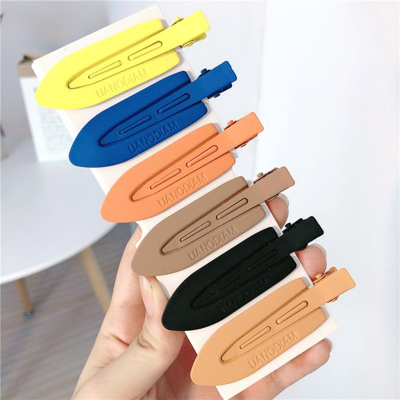 LRV Hair Candy Color Metal Seamless Hairpin Convenient No Bend Crease Make up Hair Clips for Women(3PCS SET)