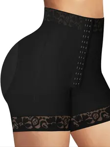 Women's Plain Hook & Eye Closure Shapewear Panty, Casual Comfy Breathable Firm Tummy Control Butt Lifting Shaper Bottoms, Ladies Shapewear Bottoms for All Seasons