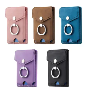 1Pc Mobile Phone Finger Ring Buckle Holder Wallet Design Card Bag Multi Card Capacity Secure Grip And Holder Function
